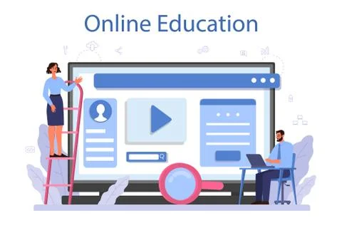 Software developer online service or platform. Idea of programming Illustrazione stock