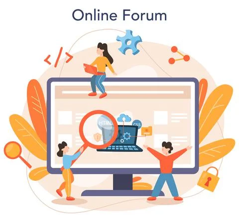 Software developer online service or platform. Idea of programming Illustrazione stock