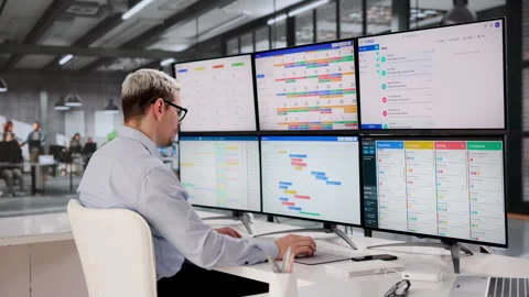 Software Developer Organizes Daily Tasks Efficiently On Computer Stock Footage 333397908