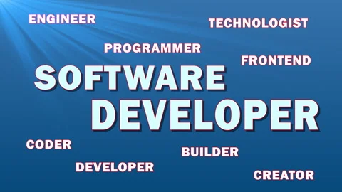 Software Developer — A professional who designs, codes, and maintains Stock Footage 309189947