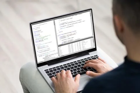 Software Developer Programmer Working Stock Photos