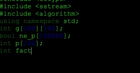 Software developer programming code on Computer language script Stock Footage 334021553