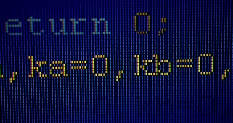 Software developer programming code on Computer language script 스톡 동영상 334021596