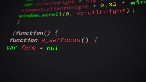 Software developer programming website code in a loop  Stock Footage 77604404