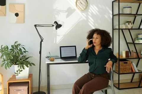 Software Developer Sitting at Desk Stock Photos