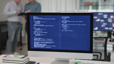 Software developer using generative AI automation code assistant help working Vídeo Stock 251875150
