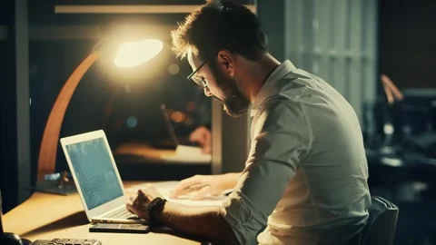 Software Developer Web Application Coding Programming.Programmer Coder Stock Footage 260929288