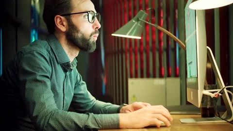 Software Developer Web Application Coding Programming.Programmer Coder Stock Footage 261165291