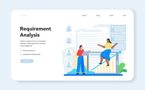 Software developer web banner or landing page. Idea of programming Stock Illustration