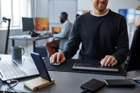 Software Developer Working Stock Photos