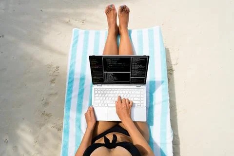 Software Developer Writing Computer Code 스톡 사진