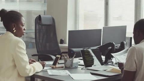 Software Developers Coworking in Office Stock Footage 219311599