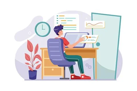 Software Developers Stock Illustration