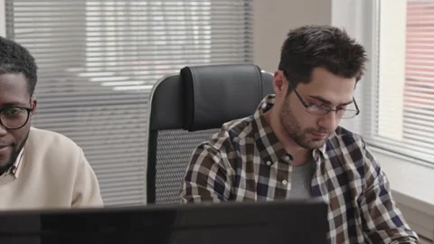 Software Developers Working on Computers Stock Footage 165218287