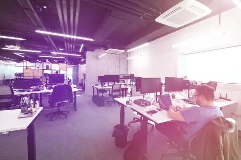 Software developers working at office Foto stock