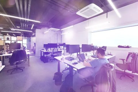 Software developers working at office software developers working everyday... Foto stock