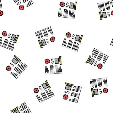 Software developing vector seamless pattern 스톡 일러스트