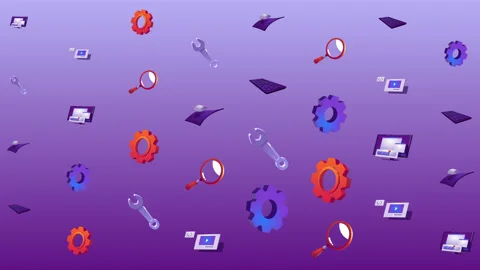 Software Development 8K pattern loop background Stock Footage 156876747