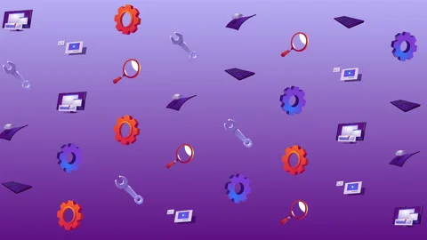 Software Development 8K wiggle pattern loop background Stock Footage 156876817