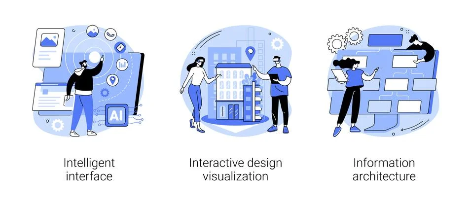 Software development abstract concept vector illustrations. Stock Illustration