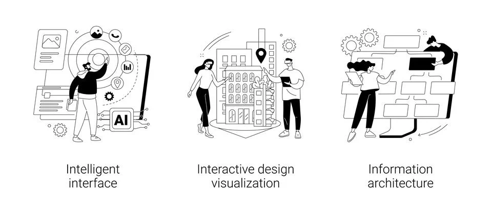 Software development abstract concept vector illustrations. Stock Illustration