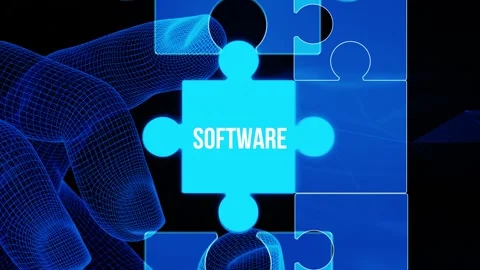 Software development and business process automation, internet and technolo.. Stock Footage 280975228