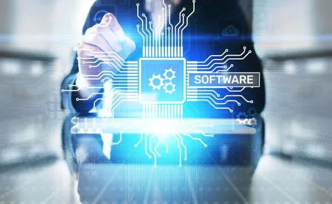 Software development and business process automation, internet and technology Stock Photos