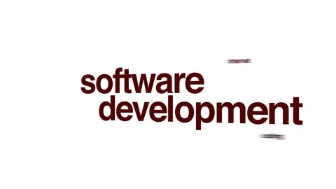 Software development animated word cloud. 스톡 동영상 70319452