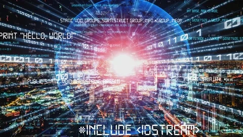 Software development, application programming code and tacit computer coding Stock Footage 168843339