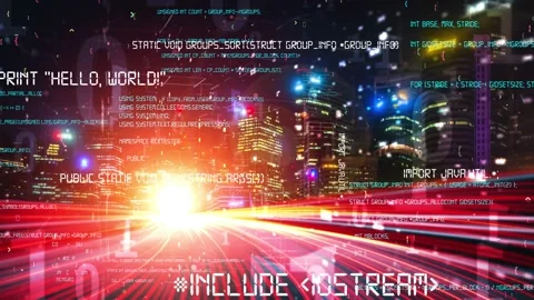 Software development, application programming code and tacit computer coding Stock Footage 172084501