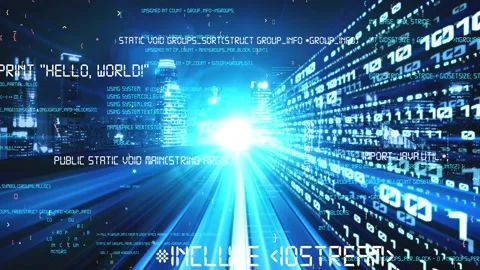 Software development, application programming code and tacit computer coding Stock Footage 197039599