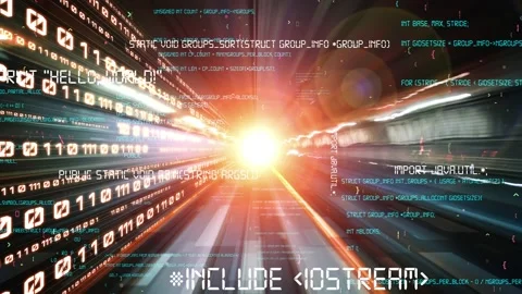 Software development, application programming code and tacit computer coding Stock Footage 198552616