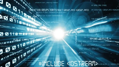 Software development, application programming code and tacit computer coding Stock Footage 203399520