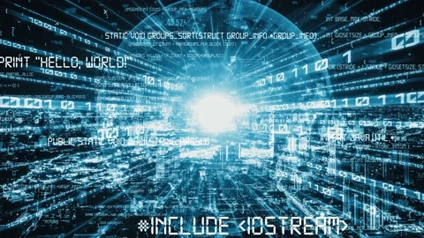 Software development, application programming code and tacit computer coding Stock Footage 205106927