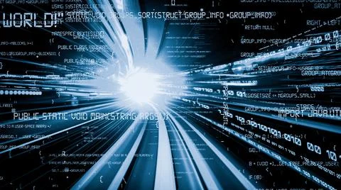 Software development, application programming code and tacit computer coding Stock Photos