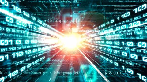 Software development, application programming code and tacit computer coding Stock Photos
