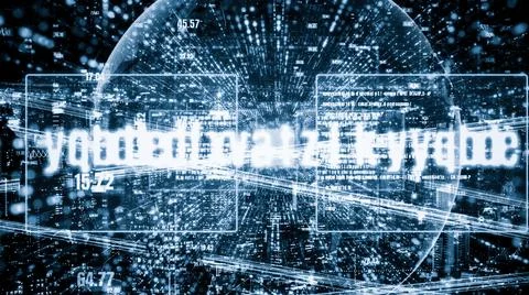 Software development, application programming code and tacit computer coding Stock Photos