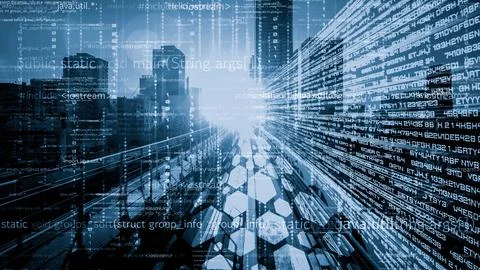 Software development, application programming code and tacit computer coding Stock Photos