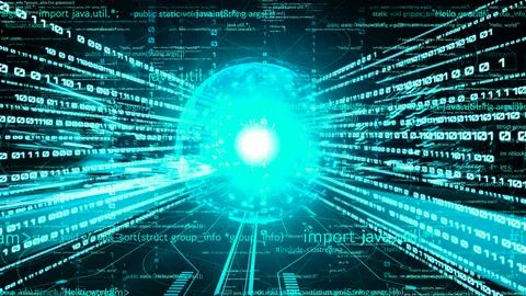 Software development, application programming code and tacit computer coding 스톡 사진