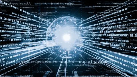 Software development, application programming code and tacit computer coding Stock Photos