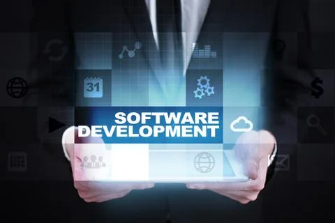 Software development. Applications APPS for business. Programming. 스톡 사진