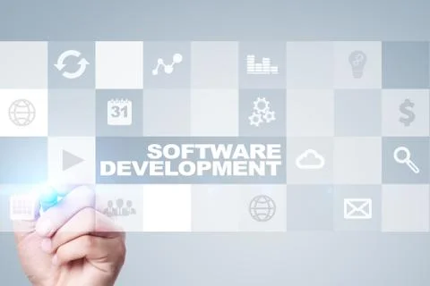 Software development. Applications APPS for business. Programming. Foto stock