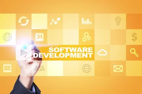 Software development. Applications APPS for business. Programming. 스톡 사진