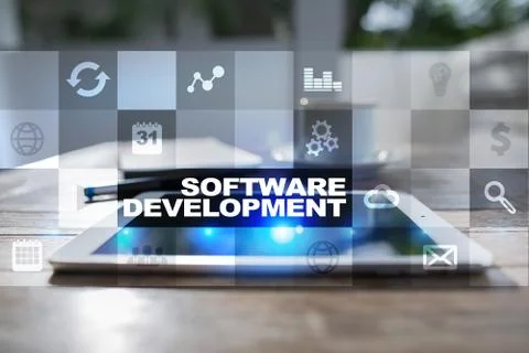 Software development. Applications APPS for business. Programming. Foto stock