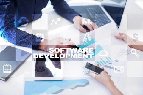 Software development. Applications APPS for business. Programming. Foto stock