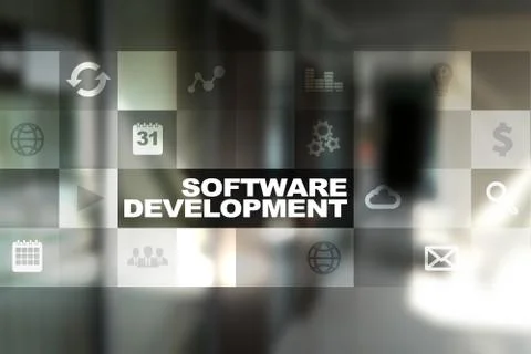 Software development. Applications APPS for business. Programming. 스톡 사진