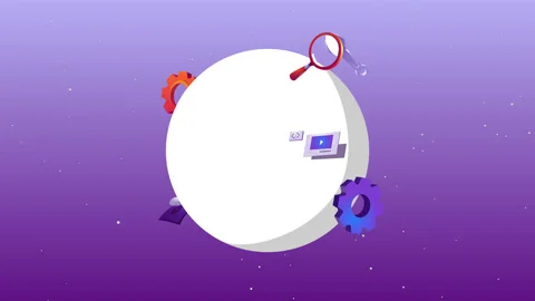 Software Development around turning globe 8K animation 스톡 동영상 156877047