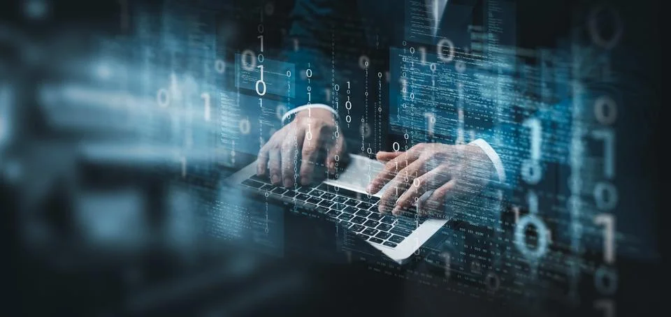 Software development concepts and programming for various devices, Software.. Foto stock