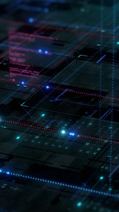 Software development, digital data processing concept Stock Footage 303402390