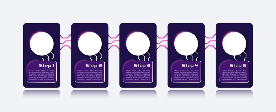 Software development infographic chart design template Stock Illustration